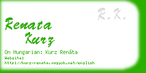renata kurz business card